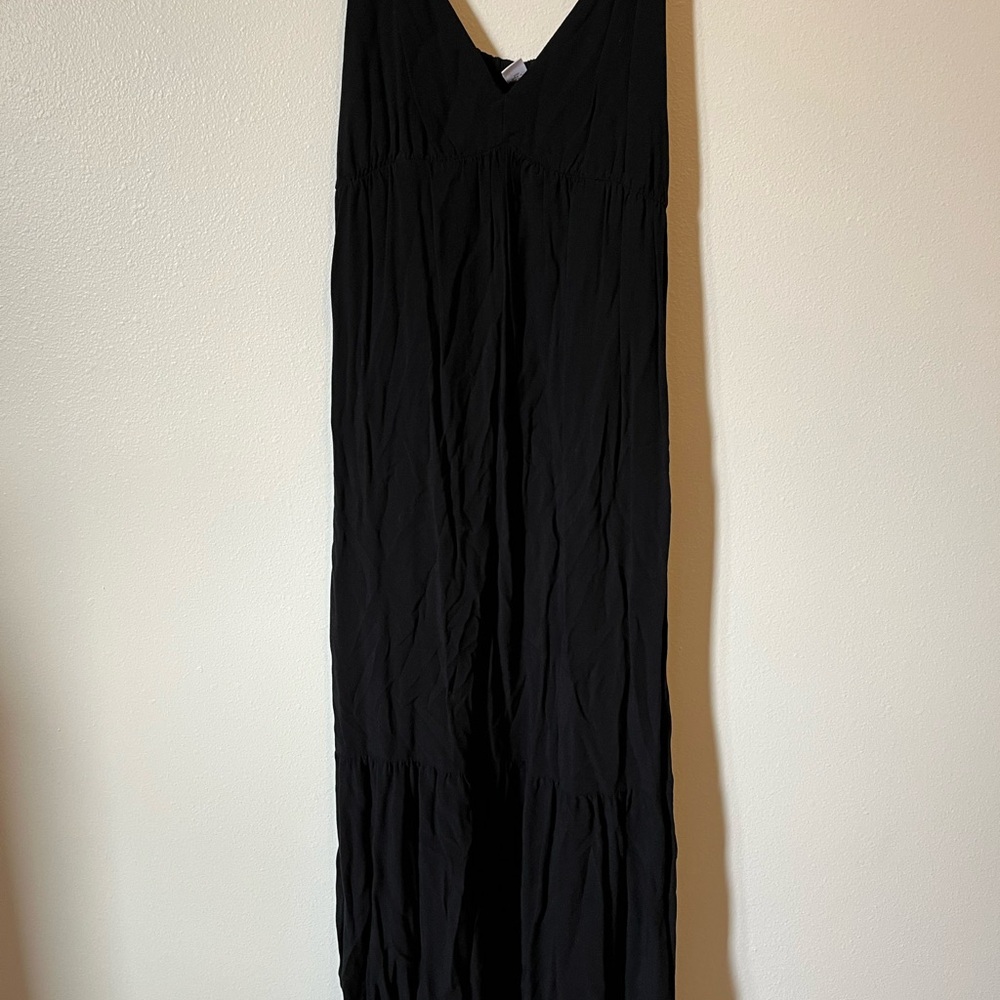 Old Navy Black Gathered Dress